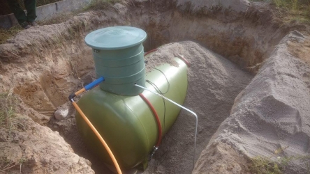 Zamontowany zbiornik na gaz w okolicach miejscowości Szczecin woj. zachodniopomorskie